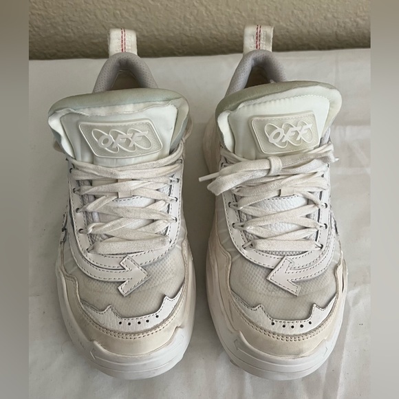 Off White Womens Odsy 1000 Triple White Sneakers 38 $760 - Picture 10 of 11